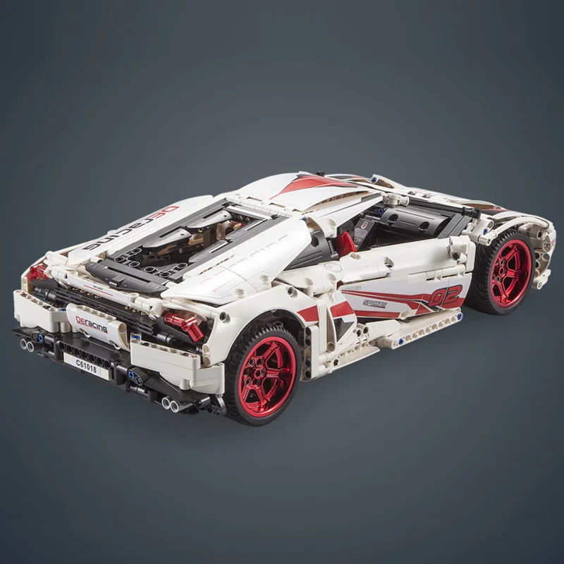 Cena Technic samochody zabawkowe Legoing White LP 610 Super zestaw samochodowy montaż pojazd silnikowy Model Kid zabawki świąteczne prezenty klocki klocki