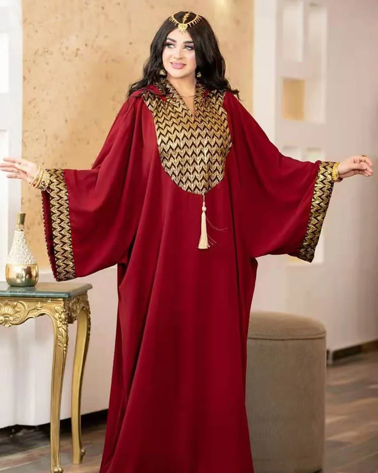 

Elegant Dubai Luxury Evening Dresses Women Abaya Dubai Turkey Islam Kaftan Muslim African Hooded Dress Robe Djellaba Femme
