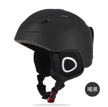 

Skiing Helmet Protector Veneer Double Plate xue kui Warm Adult Head Guard Outdoor Snowfield Men and Women-Size Completed