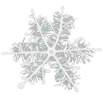 

150 PCS Christmas White Snowflake Shape Hanging Christmas Tree 11CM Ornament Window Decoration Accessories