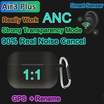 

Air3 Plus TWS ANC Wireless Bluetooth Earphone With Text Really Work Active Noise Cancelling Air Pro 3 10D PK i90000 i900000 MAX