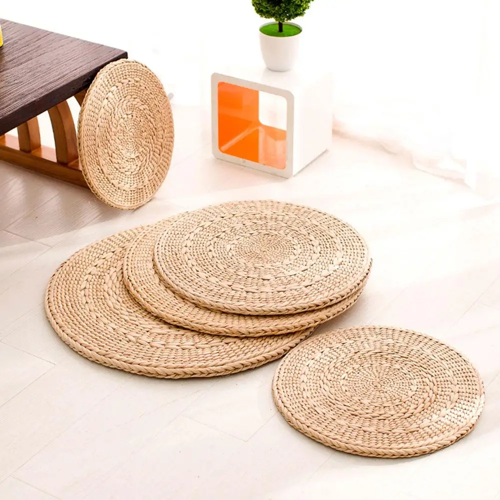 buy 30 40 55cm Tea Ceremony Straw Mattress Tatami Meditation Mattress Rattan Mattress Cattail Chair Seat Cushion Floor Yoga Cushion
