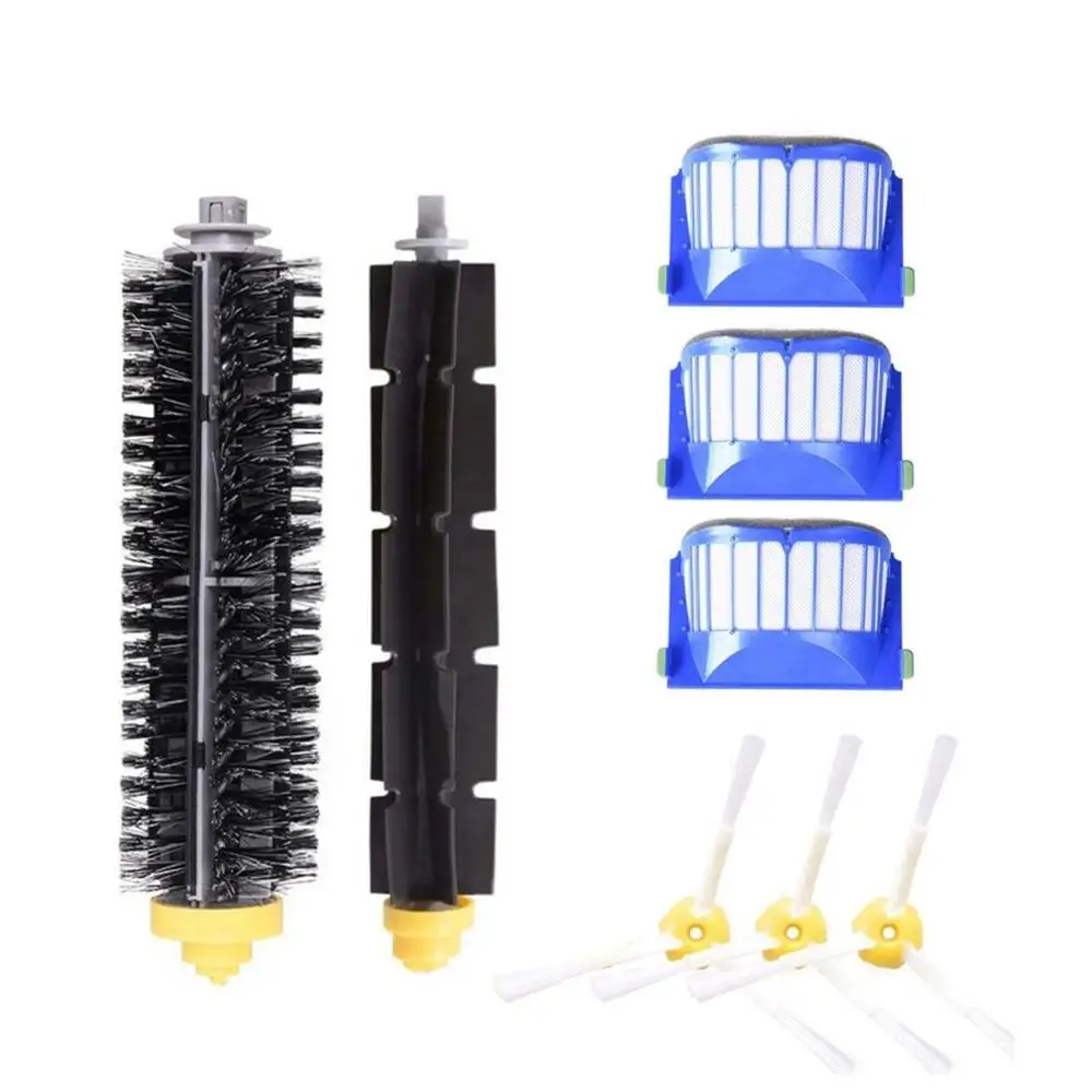 

iRobot roomba Sweeping Machine Accessories 600 Series Set (3 Side Brush +3 Filter +1 Roll Brush +1 Rubber Brush)
