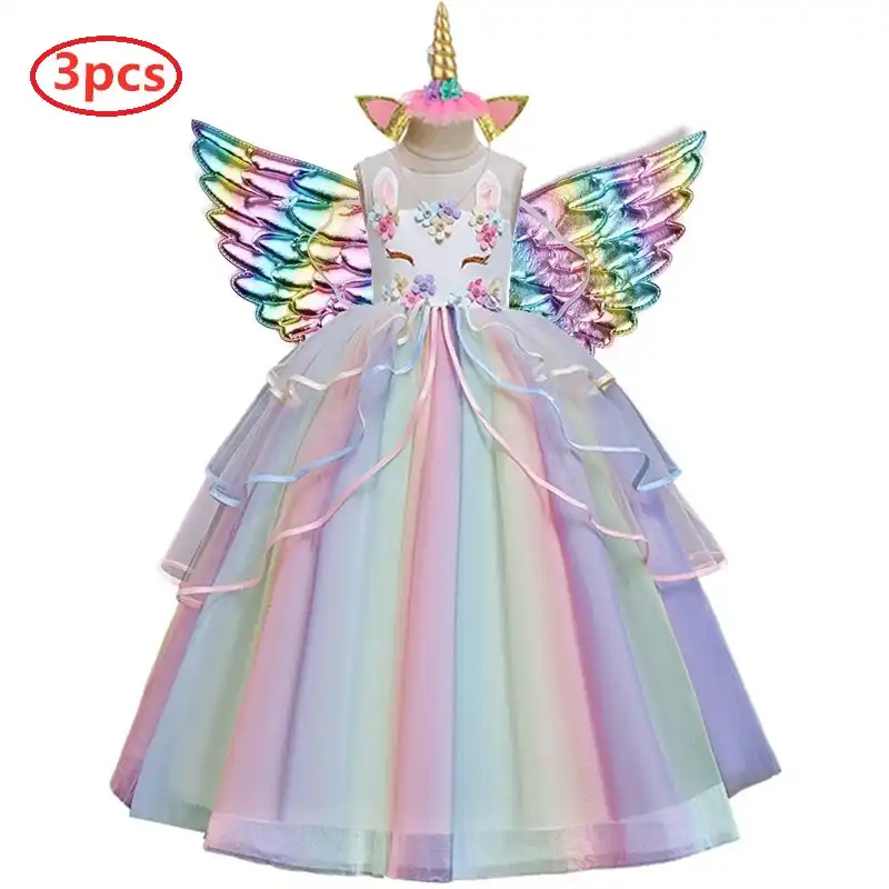 vestido de unicórnio para festa de aniversário