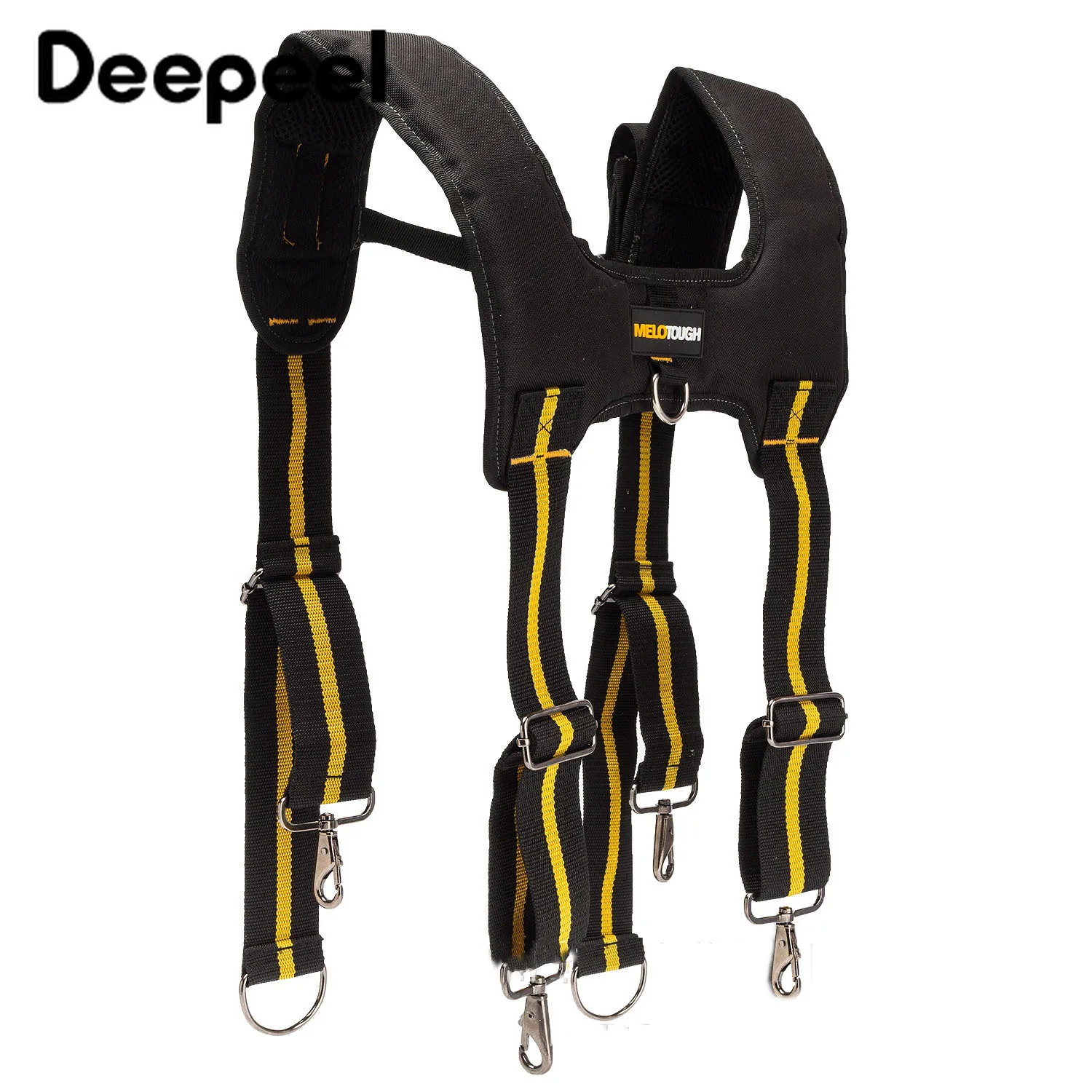 Deepeel/1 шт., 5 см* 150 см, мужской ремень из полиэстера для инструментов, подтяжки с 4 крючками, регулируемые эластичные подтяжки, практичные подтяжки YB616