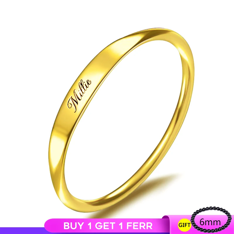 

Personalized 925 Silver Custom Name Ring Engraved Initial Date Name Delicate Stackable Rings Women Men womens rings jewelry