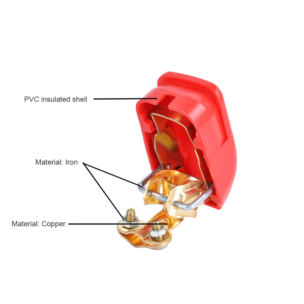 A Pair Positive & Negative Electrode Quick Release Lift Off Connector Clamps Car Battery Terminals Battery Terminal Clamp Car Accessories