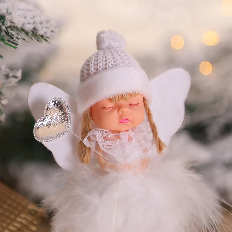Красный белый ангел, Рождественское украшение для дома, елки,, рождественский подарок, кукла Navidad Noel, Рождественское украшение, Декор, год