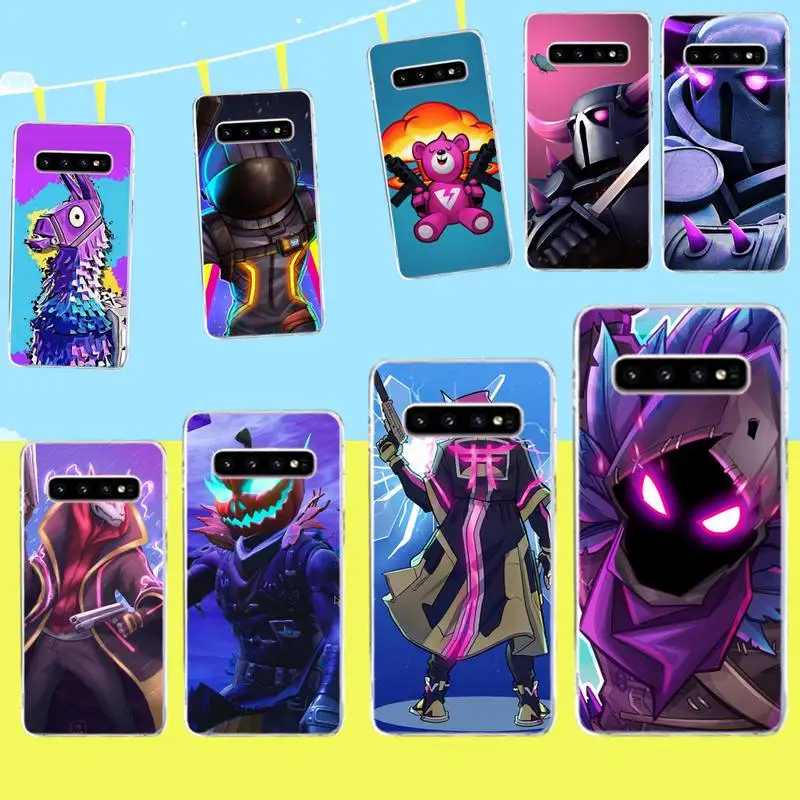 

HPCHCJHM Hot game FN battle royale Phone Case Cover for Samsung S9 plus S5 S6 S7 edge S8 S10 plus