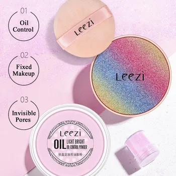

Rainbow Loose Powder Makeup Waterproof Transparent Powder Oil Control Brighten Face Setting Powder Pallete Make Up MKXJ New