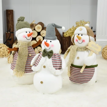 

Santa Claus cute Christmas Snowman Doll Christmas Decorations For the Table Christmas And New Year Cute Little Eyes with Cute