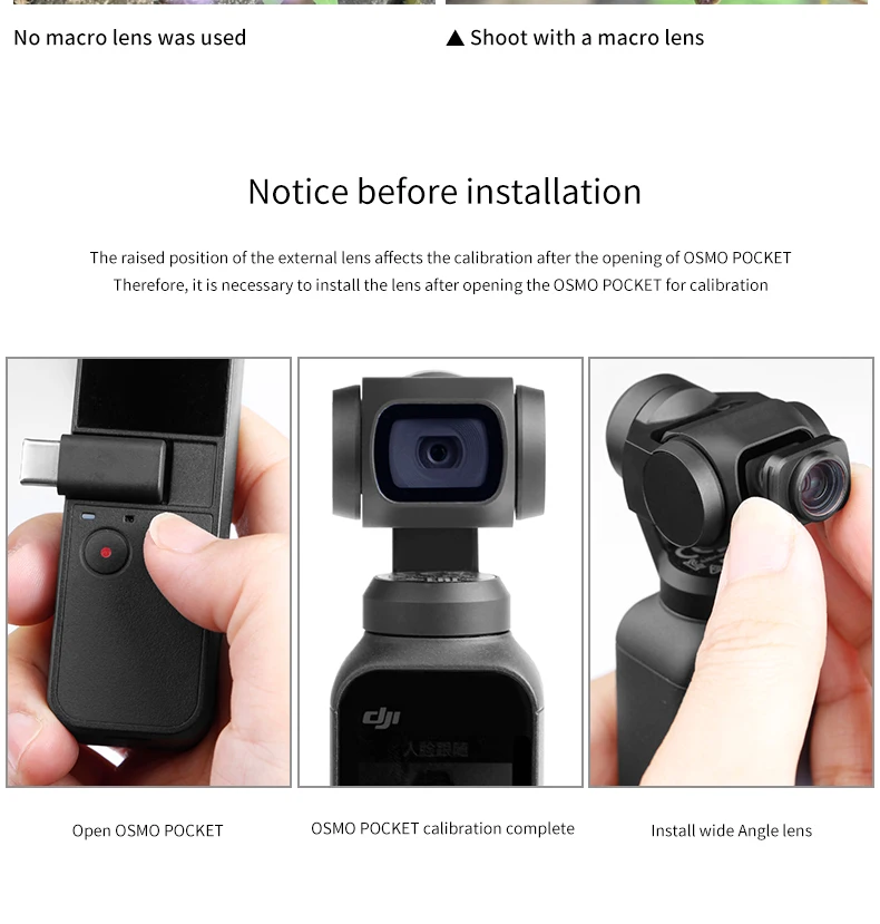 Для DJI Osmo Карманный Алюминиевый Портативный объектив рыбий глаз Оптическое стекло объектив камеры для DJI Osmo Карманный ручной карданный держатель аксессуары