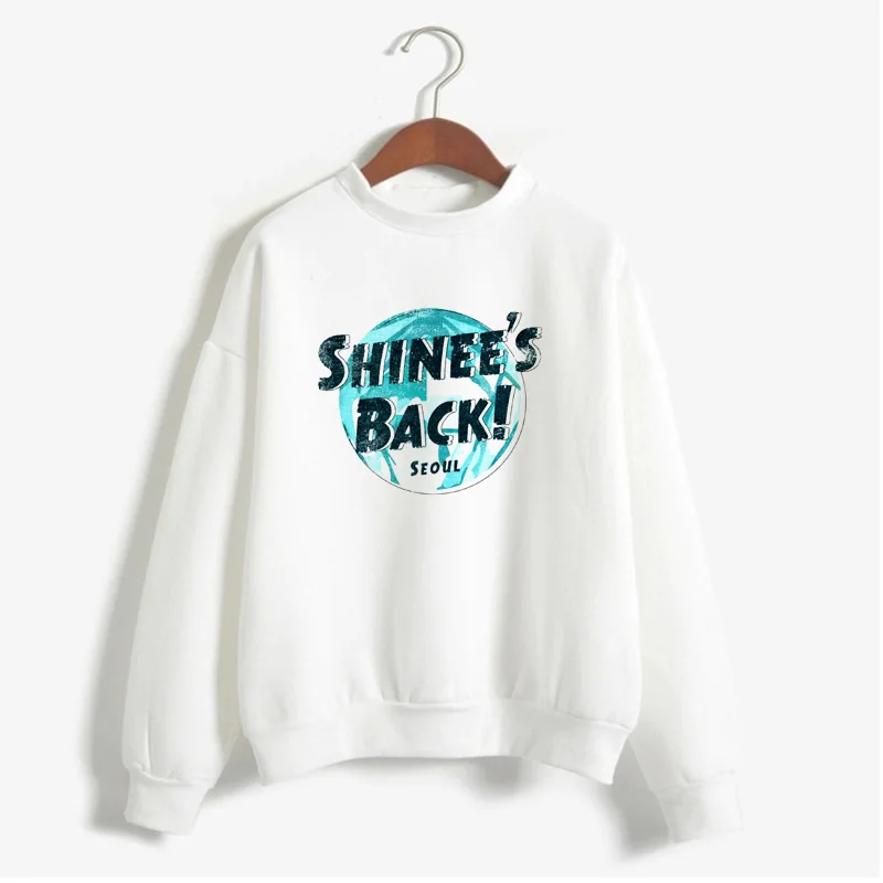 Shinee Forever Kpop женские толстовки Harajuku пуловер корейский стиль K-pop мир Shinee Crewneck Толстовка Shinee Jonghyun