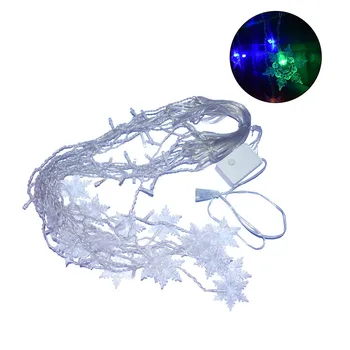 

Window Curtain Snow Flake Shaped Wedding Party Festival LED Fairy Light Extra Long Waterproof Bedroom Christmas Decor Hanging