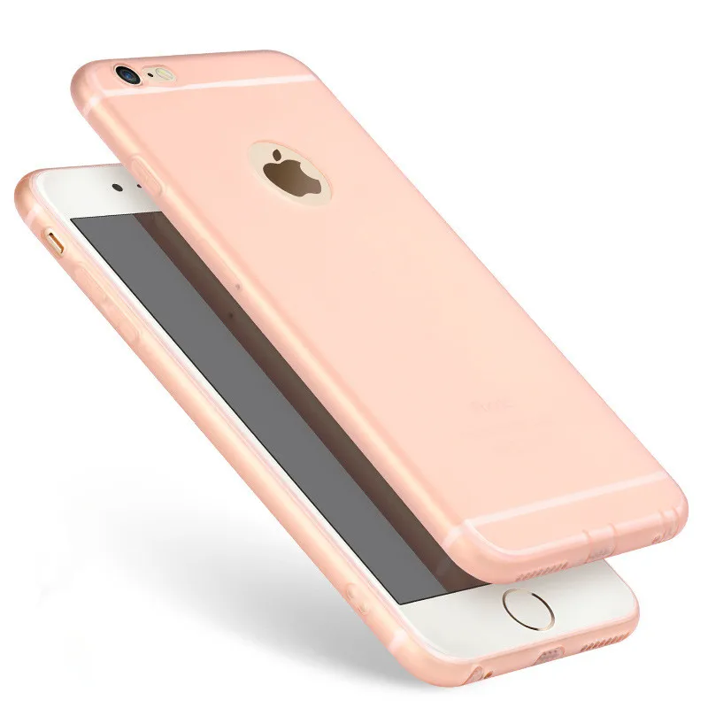 Ультратонкий силиконовый чехол для iphone 7 6 6s 8 X чехол Coque яркие цвета, Мягкий матовый ТПУ чехол для телефона для iphone 7 8 plus iphone XS MAX XR - Цвет: Pink