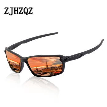 

ZJHZQZ Classic Polarized Mens Sunglasses Womens Driving Square Frame Sun Glasses Male Goggle Red Blue Silver Mirrors Lens