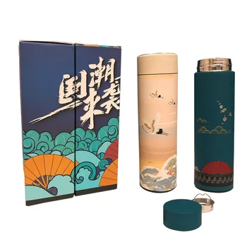 

500ML Double-Wall Insulated Vacuum Flask Stainless Steel Water Bottle BPA Free Thermos for Sport Water Bottles Chinese Style