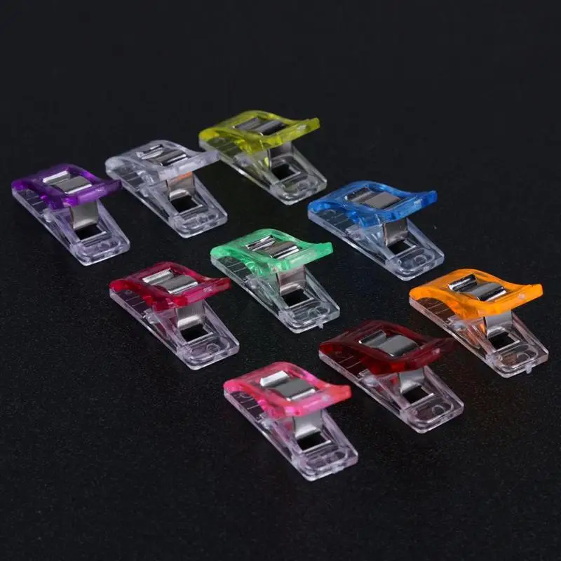 50Pcs-Multi-color-Plastic-Clips-for-DIY-Craft-Quilting-Patchwork-Garment-Clips-Household-Sewing-Accessories (1)