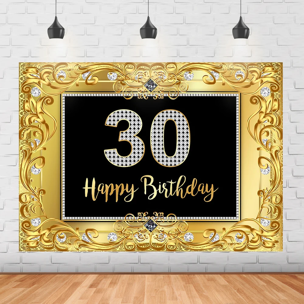 激安純正品 30歳の誕生日の背景写真黒と金のパターンダイヤモンド大人の誕生日パーティーの装飾用品 Background クリアランスサイト Anraku Ji Jp 激安純正品 30歳の誕生日の背景写真黒と金のパターンダイヤモンド大人の誕生日パーティーの装飾用品 Background クリアランスサイト Anraku Ji Jp