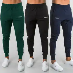 Новые модные мужские спортивные штаны, длинные брюки, спортивный костюм для фитнеса, тренировок, бегунов, тренажерного зала, спортивные