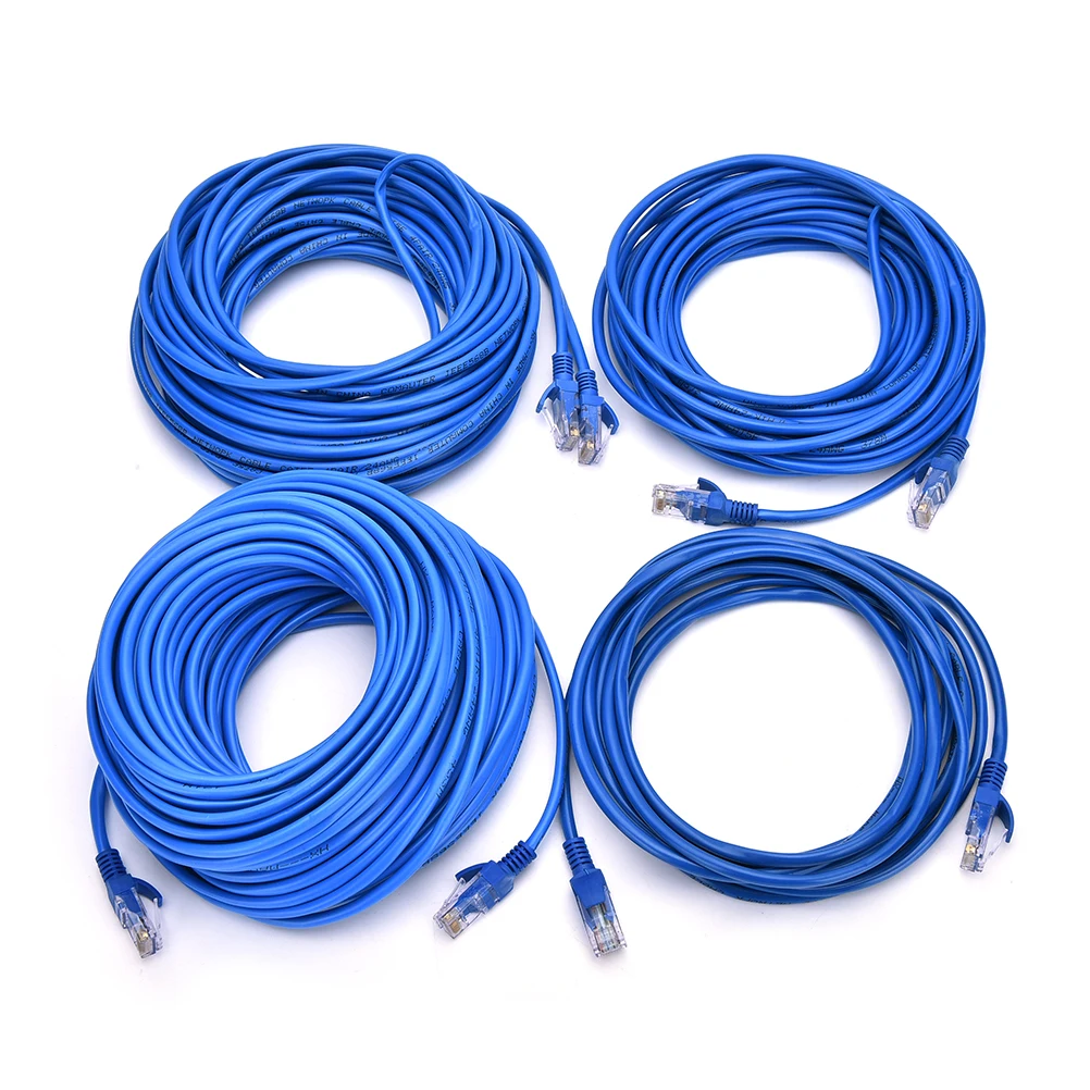 Новый Ethernet кабель RJ45 20 м 30 для Cat5e Cat5 интернет сеть соединительный LAN шнур ПК
