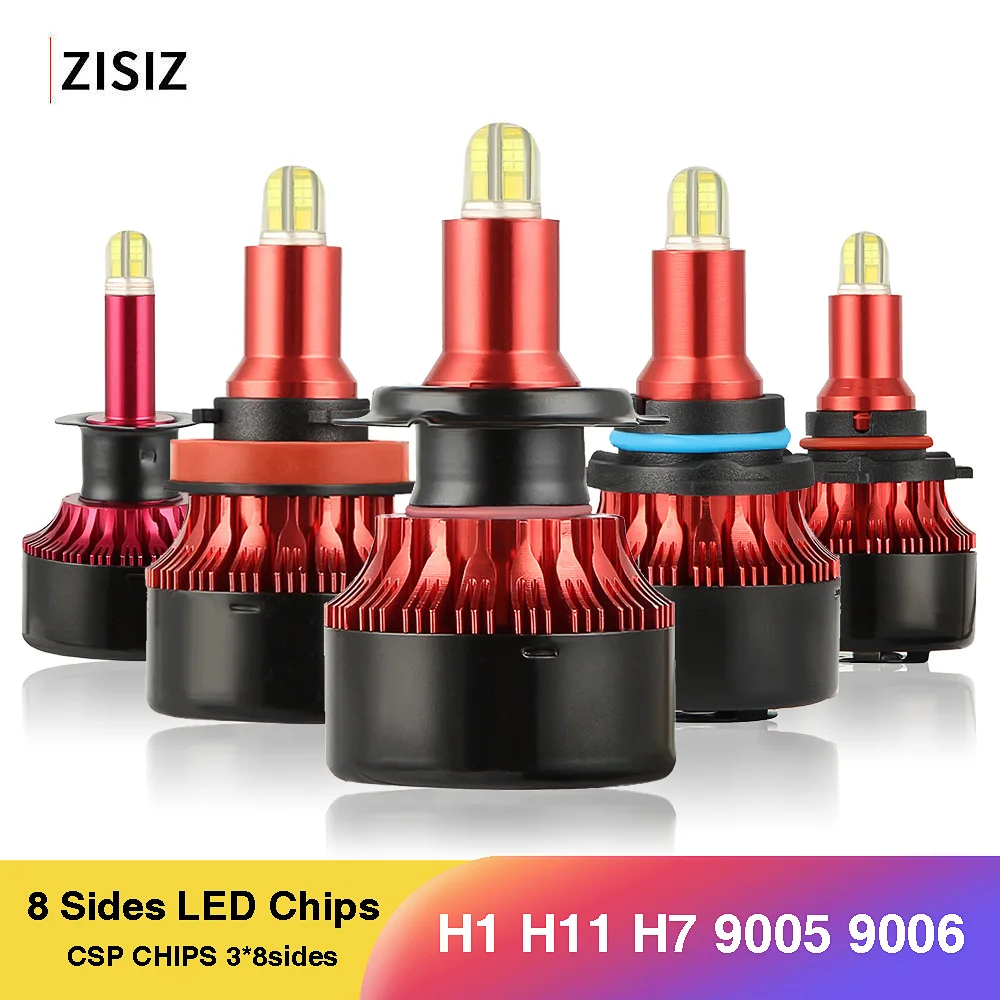 

Mini Four-side Illuminate LED H1 H4 H7 H11 9005 9006 CSP Chip Bulb Canbus Car Headlight 60W 18000LM 6500K 9V Led Fog Lamp Kit