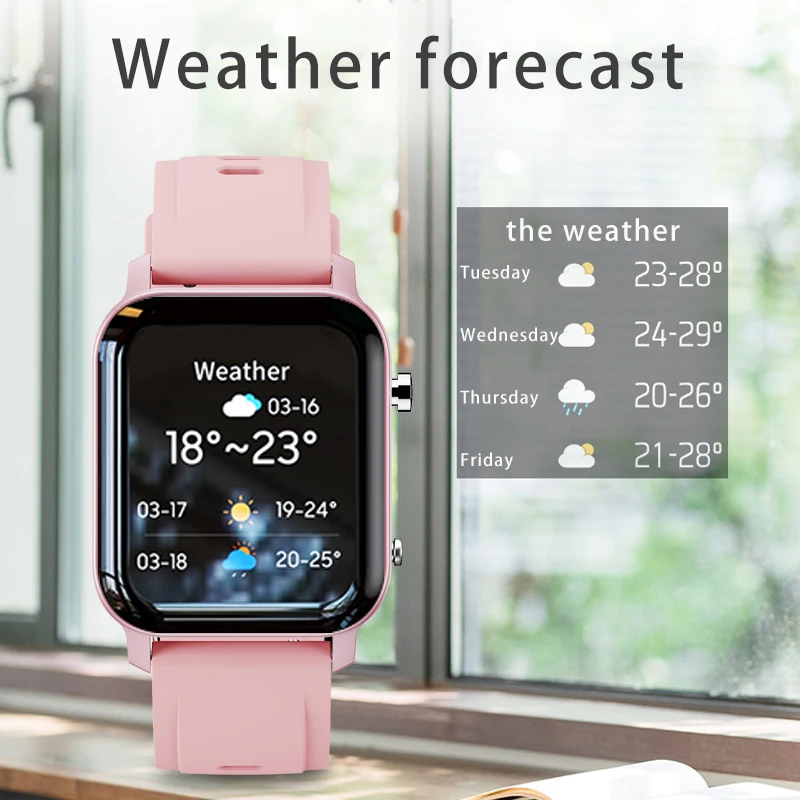 US $24.99 LIGE Woman Smart Watch Women Fitness Watch Smart Watch Men Waterproof Music Weather Display for Android ios Reloj Inteligente