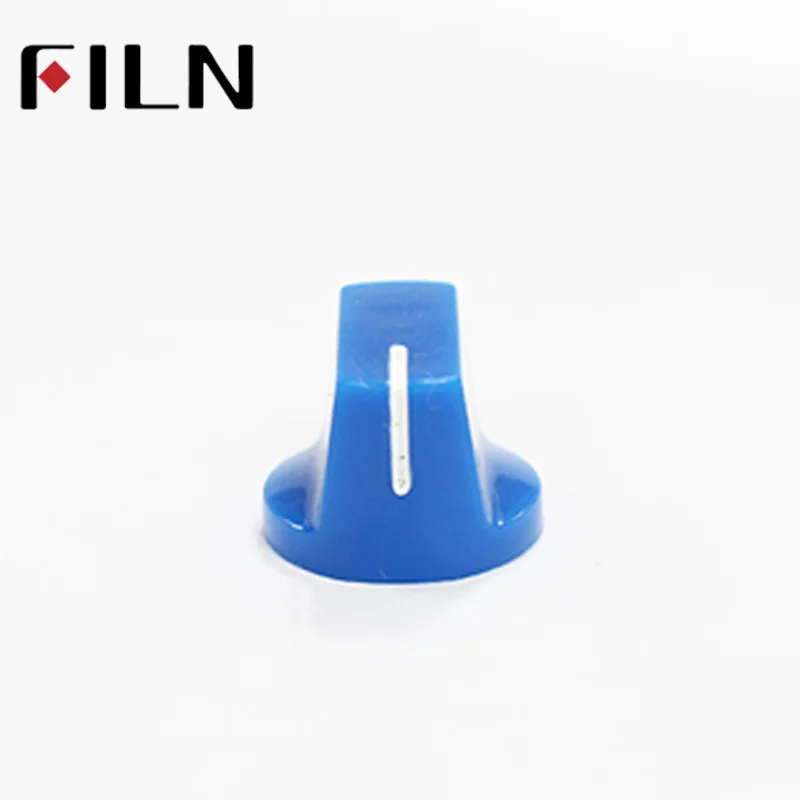 Blue 6.35mm shaft with SCREW Effector KONB Guitar Knob fluted slide Potentiometer Pedal Knobs (3)