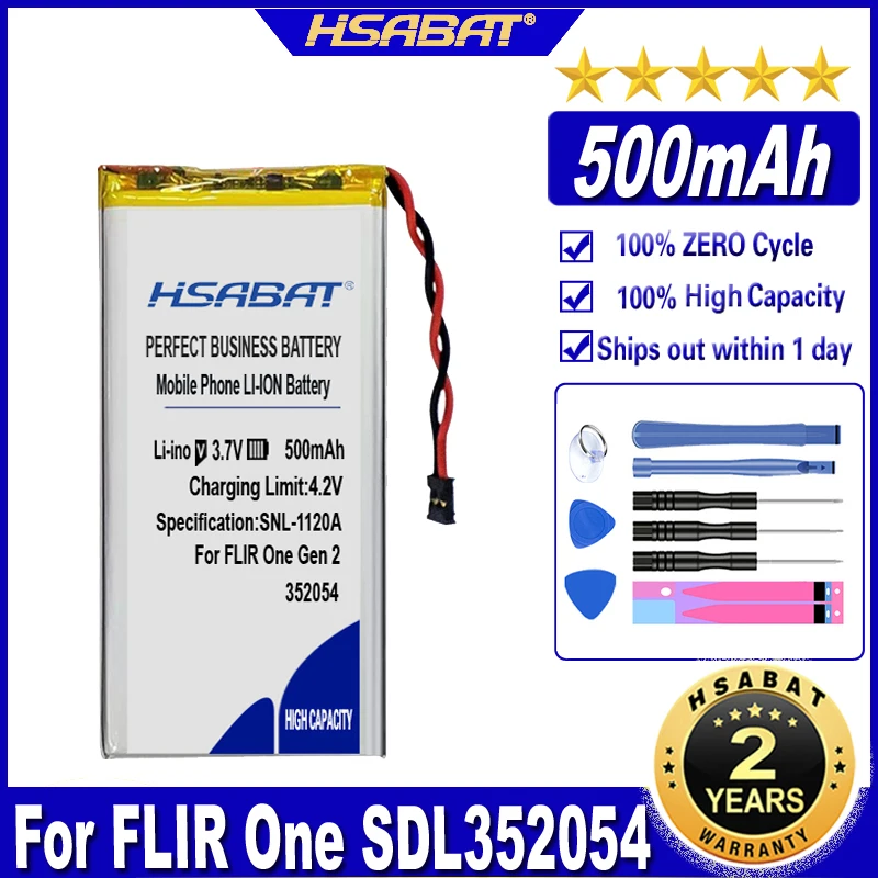 Аккумулятор HSABAT SDL352054 500 мАч для аккумуляторов FLIR One | Мобильные телефоны и