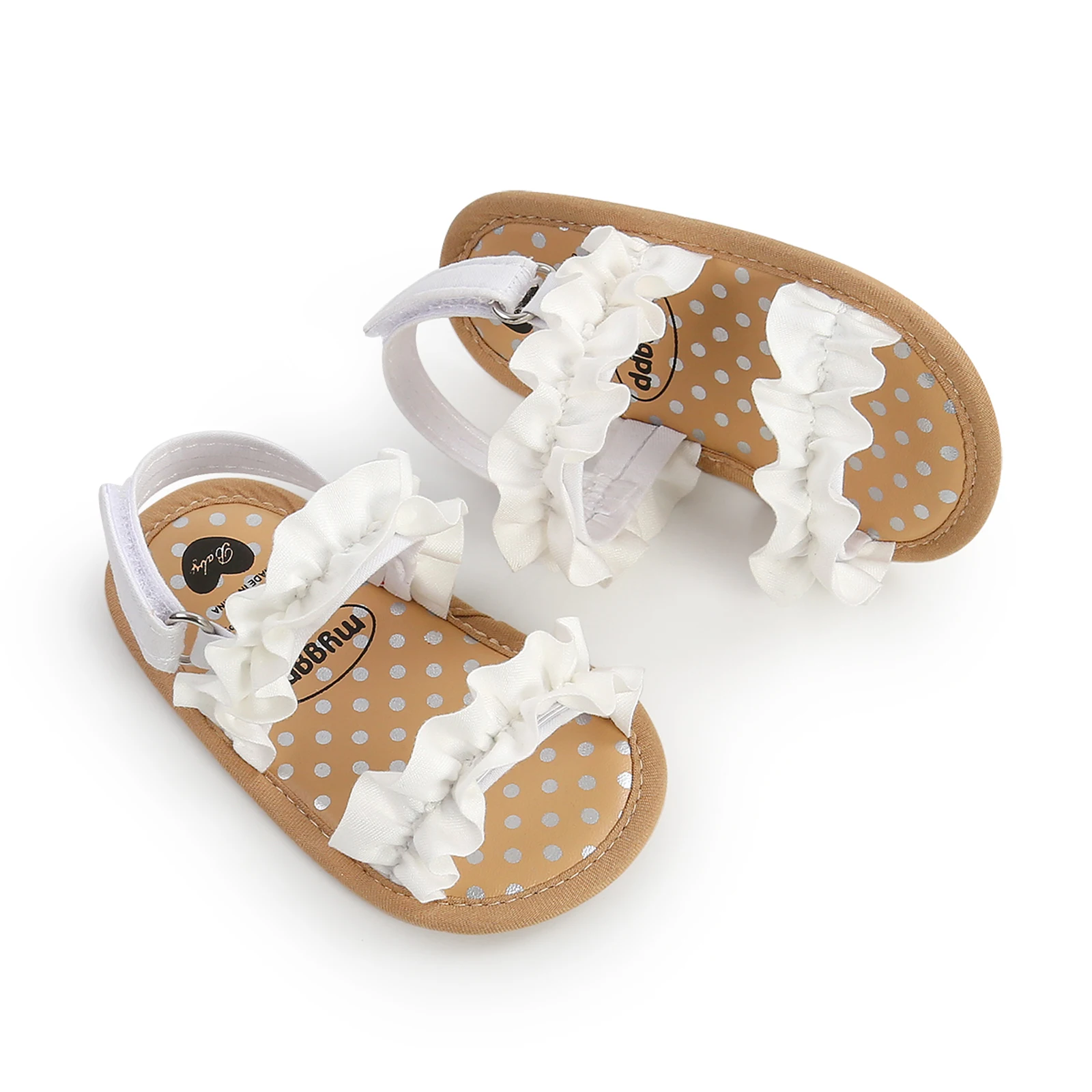 Fashion Anti-Slip Soft Sole Ruffle Flat Shoes Toddler Baby Girls Summer Sandals