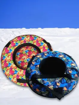 

70CM Inflatable Snow Tube Ski Circle Cold-resistant Inflatable Snow Sled Children Adult Outdoor Snow Tube Skiing Accessories