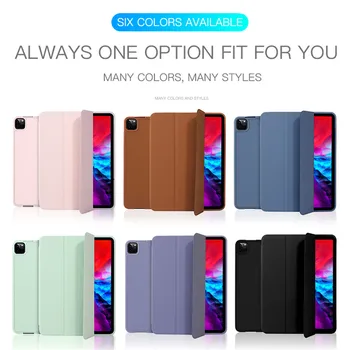 

Ultra Slim Leather Protective Case for iPad Pro 11 /12.9 2020 Tablet Housing Shell Quick Release Shockproof Flip Stand Cover