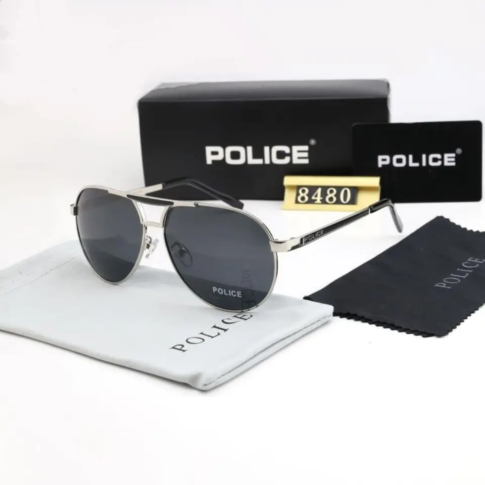 POLICE Driving Photochromic Sunglasses Men Polarized Chameleon Discoloration Sun glasses for men oculos de sol masculino UV400 | Аксессуары
