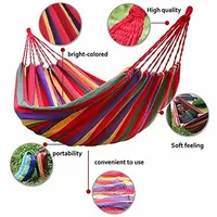 Outdoor Hammock Swing Thicken Chair Garden Hanging Swing Chair Relaxation Canvas Swing Travel Camping Lazy Chair With 2 Pillow 3