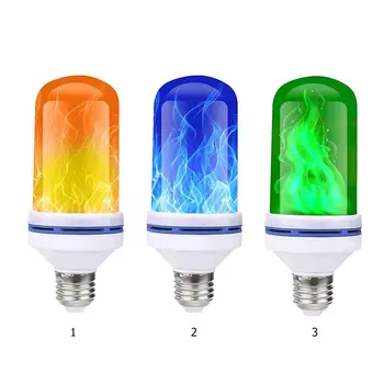 

E27 99LED Flame Effect Light Bulb Xmas Flickering Fire Emulation Decorative Lamp Low Power Consumption High Brightness