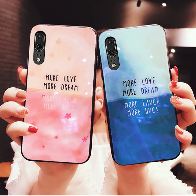Чехол для телефона samsung Galaxy A70S A10S A20S A40S A30s A50s контрастного цвета Стекло Твердый