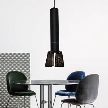 

Modern chandelier black and white retro led light E27 fan-shaped adjustable restaurant bar bedroom decoration lamps