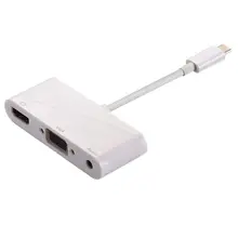 USB C To HDMI VGA Adapter, USB C 3.1 to HDMI DVI VGA USB 3.0 HUB Multiport Adapter for MacBook/MacBook Pro/Chromebook Pixel to#8