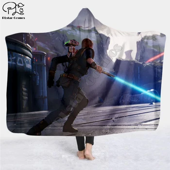 

The Lord Of The Rings Hooded Blanket 3D full print Wearable Blanket Adults men women Fleece Blanket