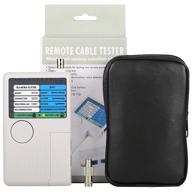 Новый Удаленный RJ11 RJ45 USB BNC LAN Сетевой кабель тестер для UTP STP кабели трекер