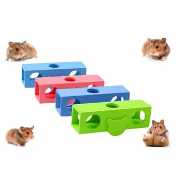

4 Colors Plastic Pet Funny Teeth Grinding Chew Seesaw Fun Play Toy for Pet Rat Hamsters Small Animal Chew Toy Supplies