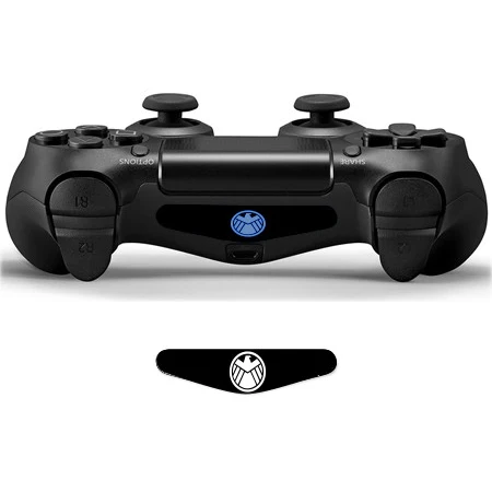 1 шт. модный светодиодный светильник наклейки для Playstation 4 Светодиодный светильник наклейка PS4 контроллер защитный чехол для джойстика кожи - Цвет: YSLED0519