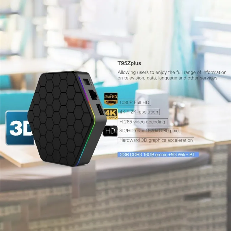 T95Z Plus 7,1 NOUGAT S912 Восьмиядерный ТВ приставка Bluetooth 4,0 двухдиапазонный Wi-Fi KD 18,3