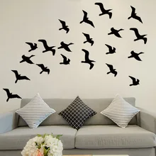 Поколение резная Съемная стена чайки наклейки для гостиной спальни настенные украшения самоклеющиеся экологически чистые Sti