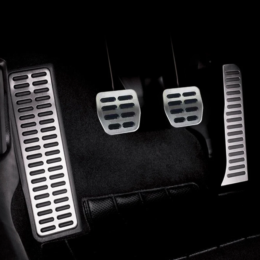 Для Volkswagen Tiguan MT педаль газа для ног нержавеющая измененная прокладка Нескользящая производительность алюминиевое топливо