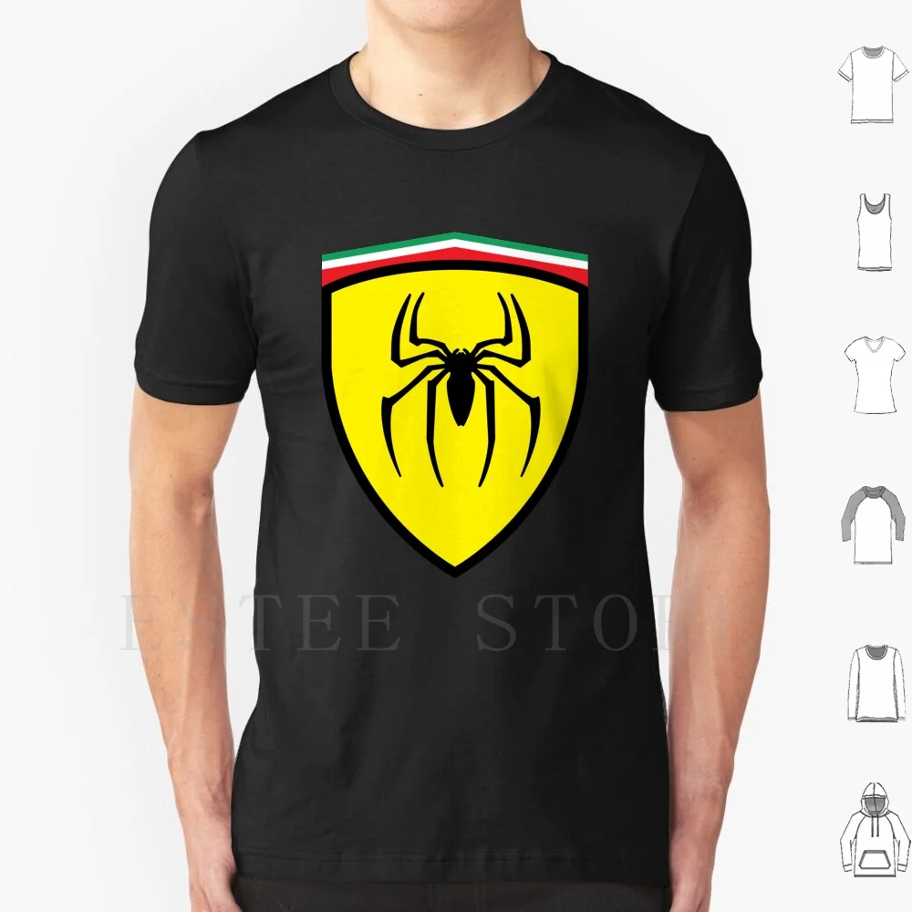 Spider T Shirt Diy Big Size 100% Cotton Abarth Fiat 500 595 695 Track Day Rally Motorsport Racing 124 Spider Gt Scorpion Turismo