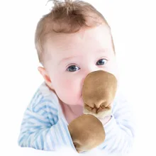 Зимние теплые милые хлопковые плотные теплые флисовые перчатки для маленьких мальчиков и девочек, варежки для новорожденных от 0 до 12 месяцев