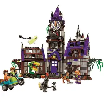 

In stock New 10432 10430 Scooby Doo Mysterious Ghost House 860pcs Building Toys Compatible 75904 Blocks For Children Gift