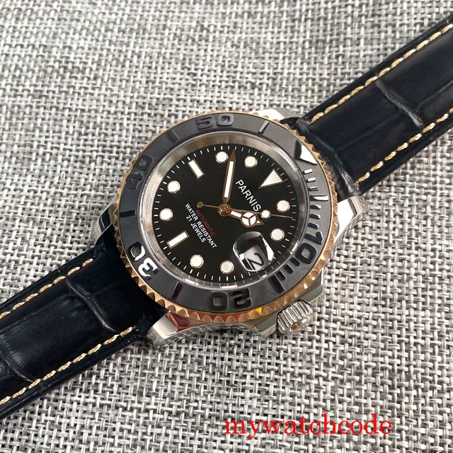 Parnis Submariner Parnis Water Resistance 41mm Parnis Black Dial