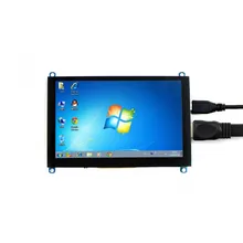 Écran tactile capacitif HDMI LCD 5 pouces, résolution 800x480 (jusqu'à 1920x1080) pour Raspbrry Pi 4B/3B +/3B/Zero